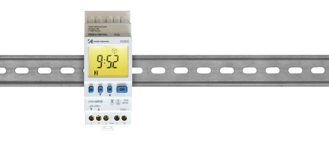 Wohnzimmer Hutschiene Zeitschaltuhren Küche Haus Automation Steuerung Schaltung Rollladentimer Uhr Tastor REG Astro